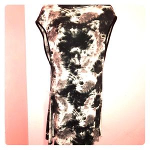 👗Open Panel Grey Top